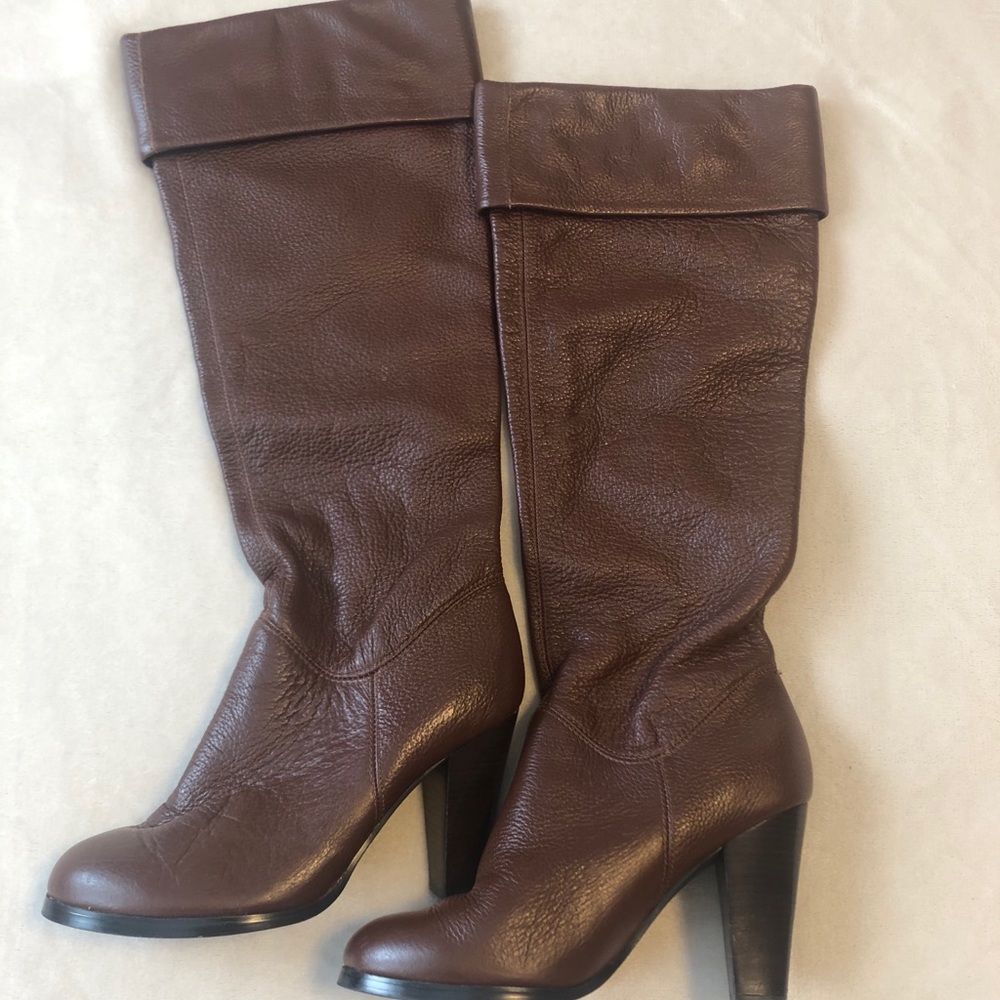 Real Leather high Heel Boots